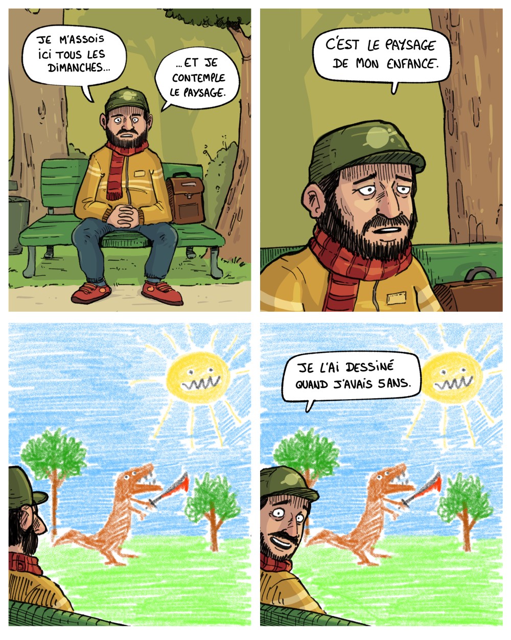 Dessin, BD : Contempler la nature